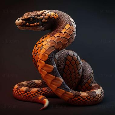 3D model Lampropeltis californiae (STL)